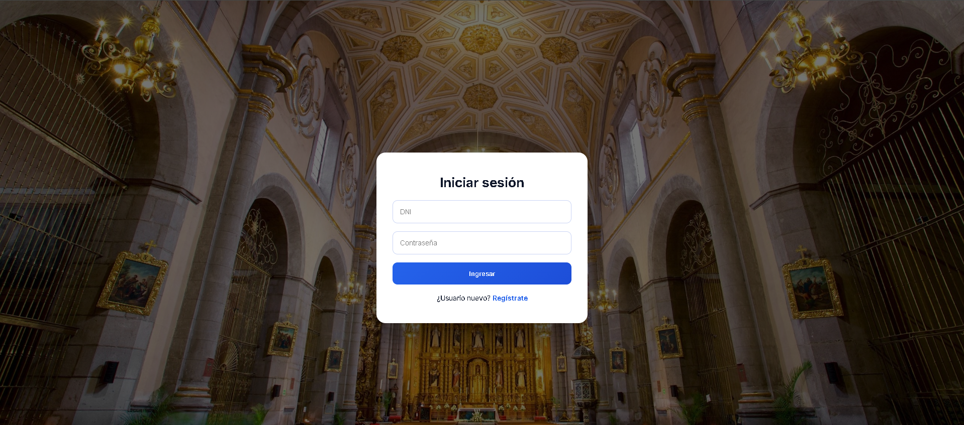 Proyecto Virgen de Guadalupe - Portal Administrativo con Firebase desarrollado por MHDevsPeru